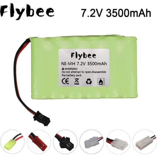 7.2V 3500mah 2800mah rechargeable NI-MH AA battery for Remote control electric toy boat car truck 7.2 V 3500 mah aa nimh battery