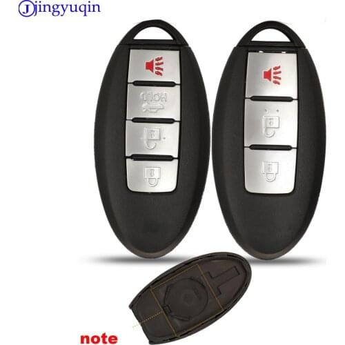 Jingyuqin 3/4 Buttons Remote Key Shell Cover Case For Infiniti G25 G35 G37 Q60 FX35 FX37 QX70 FX50 Smart Key