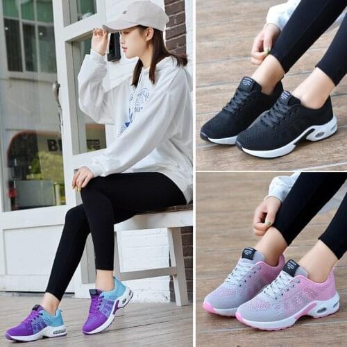 CINESSD Women Sneaker Outdoor Running Shoes Sports Casual Shoes Flat Heel Comfortable Ventilated Flat Shoes For Women Size36-42