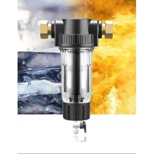 Pre filter Whole House Water Filter Central Purifier System Siphon backwash 40micron 316 Stainless Steel Mesh Pre-filter