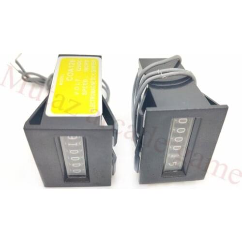 10PCS/lot 6 digits arcade coin counter meter 12VDC 18CPS mechanical counter cassette counter for slot game machine swing machine