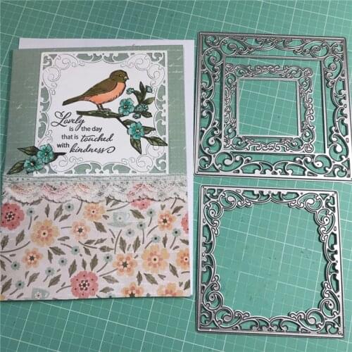 YaMinSanNiO Lace Dies Frame Metal Cutting Dies New 2019 Dies Scrapbooking Card Making Embossing Stencil DieCut Template