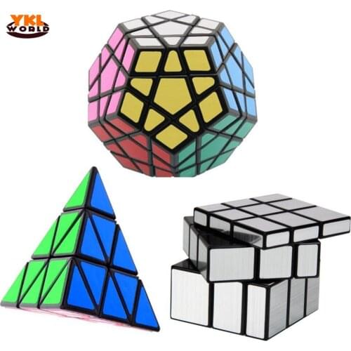 YKLWorld 3PCS /Set Magic Cube Dodecahedron & Triangle Magic Puzzle & 3x3x3 Profiled Magic Cubes Wholesale (S5