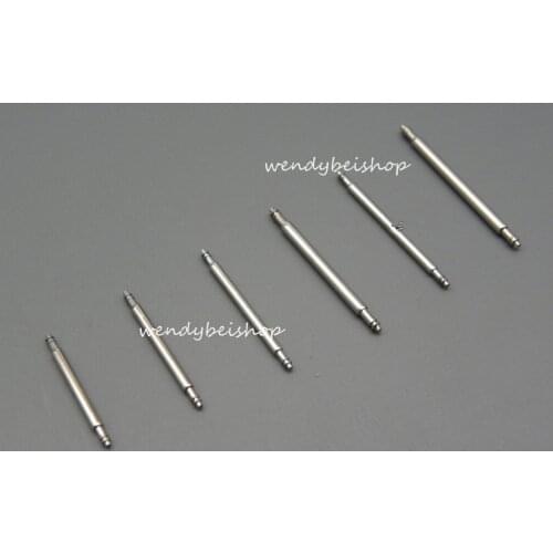 Wholesale 20pcs per set 21mm width 1.8mm Diameter stainless steel watch band spring bars pins link tools double flanges