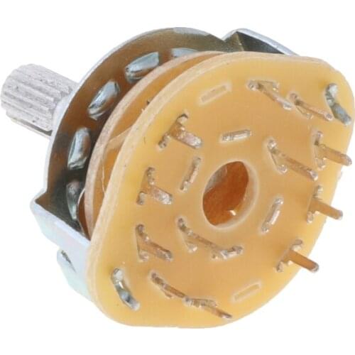 YYSD Shaft Panel Mount 2P5T Rotary Switch Selector Band 2 Position 5 RS25