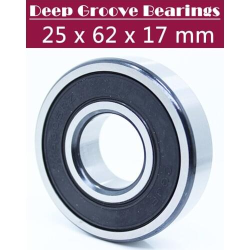6305RS Bearing ABEC-3 (1 PCS) 25*62*17 mm Deep Groove 6305-2RS Ball Bearings 6305RZ 180305 RZ RS 6305 2RS EMQ Quality