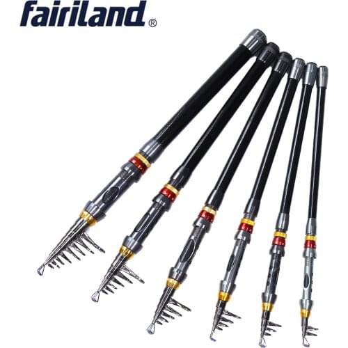 Portable Telescopic Rod Light-W Carbon Fiber XH Power Freshwater Spainning Fishing Lure Rod 1.8/2.1/2.4/2.7/3/3.6M Spinning Pole