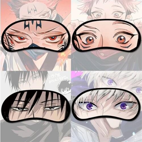 Anime Jujutsu Kaisen Eye Patch Anime Sleep Blindfold Fushiguro Megumi Casual Eyes Mask Gojo Satoru Eyepatch Breathable Cute