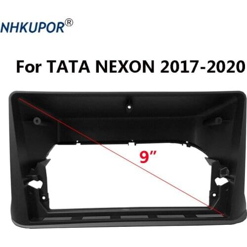 9 inch Car Radio Dashboard For TATA NEXON 2017-2020(Right steering wheel) Auto Stereo Dashboard Panel Bezel Faceplate Frame Kit