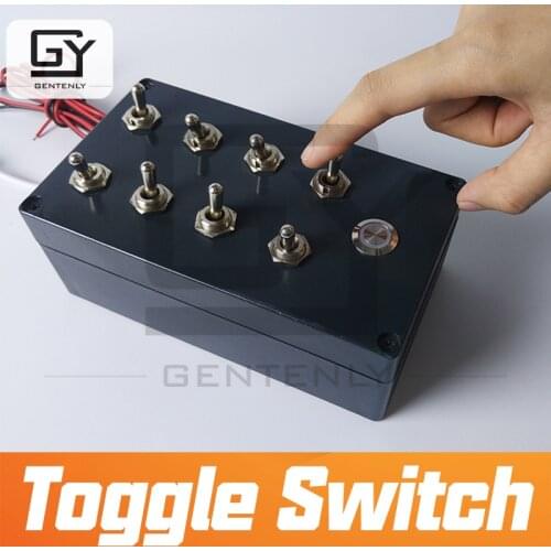 12V Escape room props Toggle Switch adjust toggles to correct position to unlock chamber room prop real life room escape game