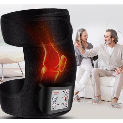 Heat Therapy Knee Support Brace Wrap Heated Vibration Massage Knee Joint Pain Relief Arthritis Rheumatism Treatment Far Infrared