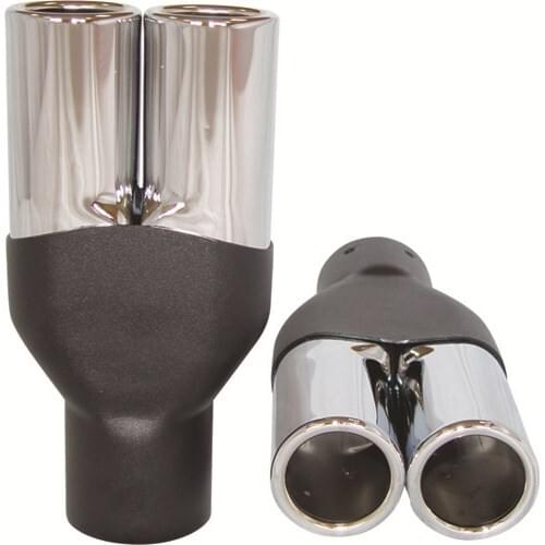 Universal Decorative Chrome Exhaust Tip Head Emission Products Auto Spare Parts Systems Replacement Pipe Stainless Accessories