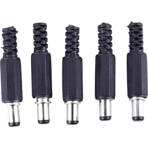 WSFS Hot 5 x 1.7mm x 5.5mm DC Male Power Plug Jack Connector Laptop