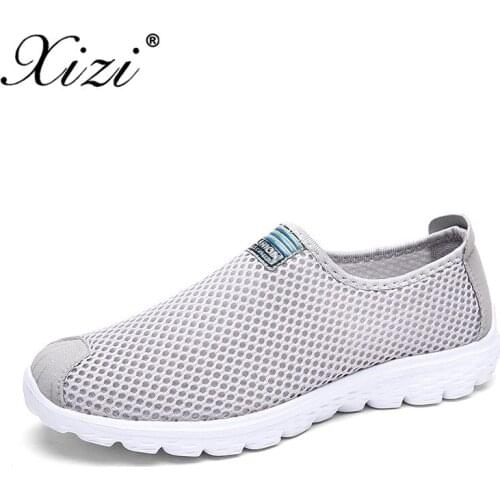 XIZI Unisex Summer 2018 Breathable Mesh Men Shoes Lightweight Men Flats Fashion Casual Male Shoes Brand Designer Men Loafers