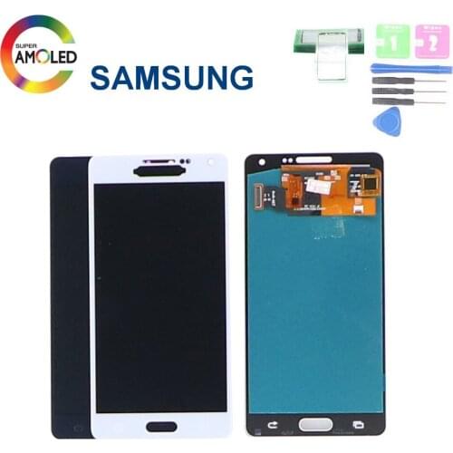 AMOLED A500 liquid crystal display For Samsung Galaxy A5 2015 A500 A500F A500M A500FU A500H LCD Display Touch Screen Digitizer