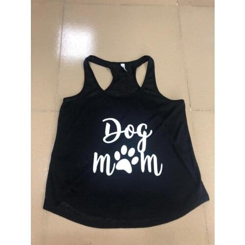 Vest Dog Mom Graphic dog paw Tank Tops dog lover gift fashion sexy summer ladies sleeveless garment cute tops undershirt vest