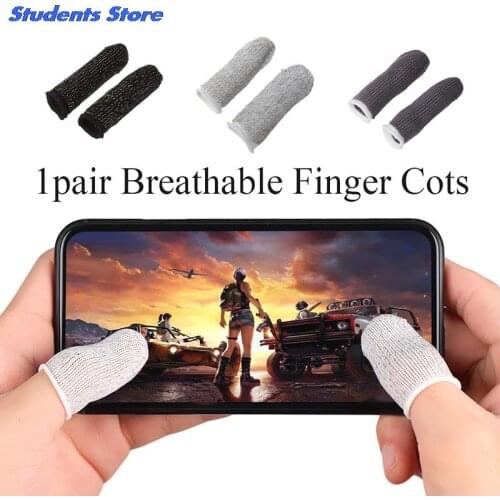 1Pair Mobile Finger Stall Sensitive Game Controller Sweatproof Breathable Finger Cots Accessories For Iphone Android Smart Phone