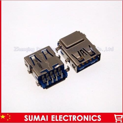 10pcs/lot Original New 3.0 USB female Jack/sockect/connector For Samsung Lenovo Asus Dell HP Laptop USB connector