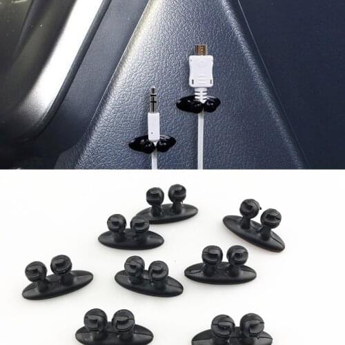 8 pieces/carriage cable clip USB cable clip for adillac XTS SRX ATS CTS Volvo S40 S60 S80 XC60 Land Rover Range Rover