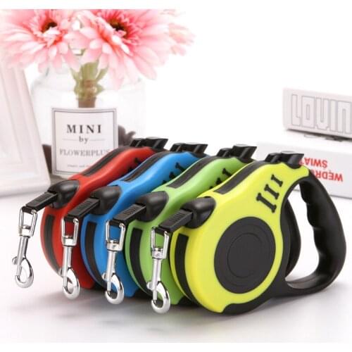 Dog Leashes Pet Traction Rope Automatic Retractable Dog Leash Cat Leash 3m / 5m Pet Supplies for Dog Cat