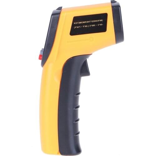 Free shipping GM320 Non contact digital thermometer forehead yellow tool Suitable for home and factory use Pyrometer IR Laser