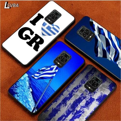 Greece national flags for Redmi K30 K30S K30T K20 10X 9i 9 9A 9C GO 8A 8 7 6 6A 5A 4X S2 Pro Plus Ultra Black Phone Case