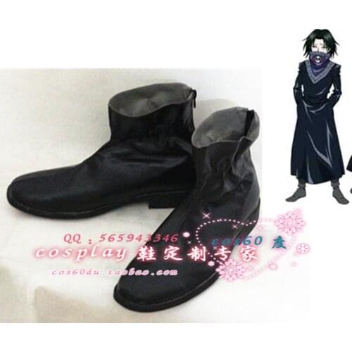 Hunter X Hunter Feitan Black Cosplay Shoes S008