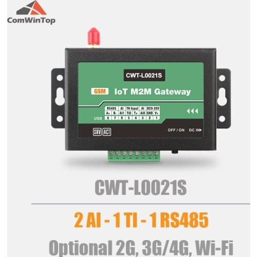 CWT-L0021S 2Ai 1Ti RS485 Modbus Gprs 3G 4G Wifi Rtu Modem Iot Gateway