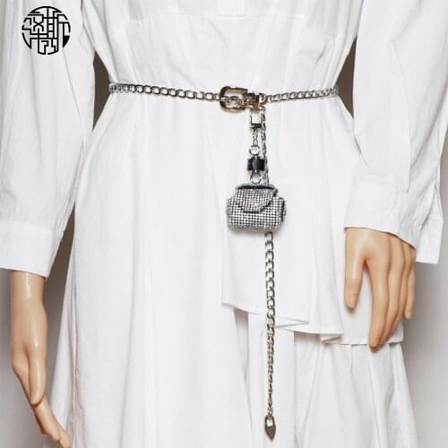 Zenos Flash Diament Decoration Waist Bag New Arrival Mini Bag For Airpod Coin Shoulder Bag For Female