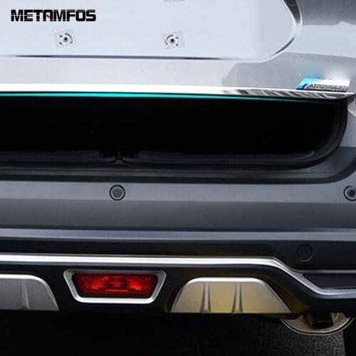 For Nissan Kicks 2017 2018 2019 Rear Trunk Streamer Tail Gate Door Molding Trim Stainless Steel Exterior Accessories Car Styling