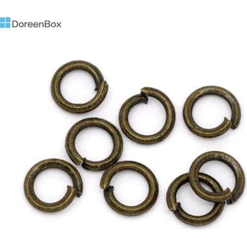 Doreen Box Lovely 1500 Bronze Tone Open Jump Rings 4mm Dia. Findings (B10368)