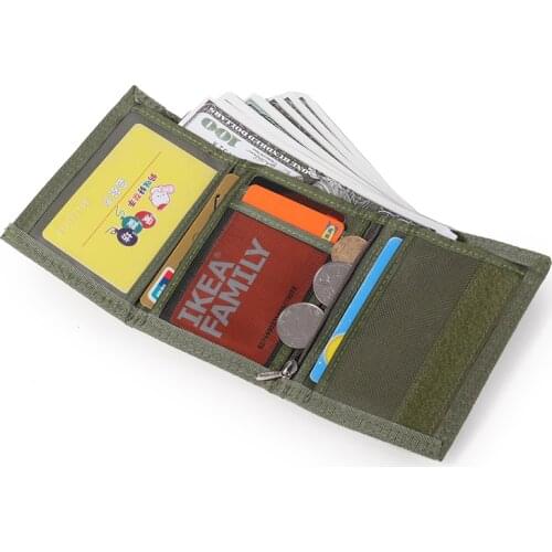 1pcs Men Women Young Novelty Money Bag Purse Zipped Nylon Coin ID Card Holder Pocket Kids Trifold Casual Wallet