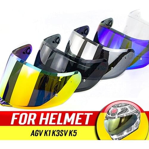Motorbike Helmet Visor Lens For AGV K1 K3SV K5 Capacete Revo Lens Shield Full Face Motorcycle Helmet Casco Visors