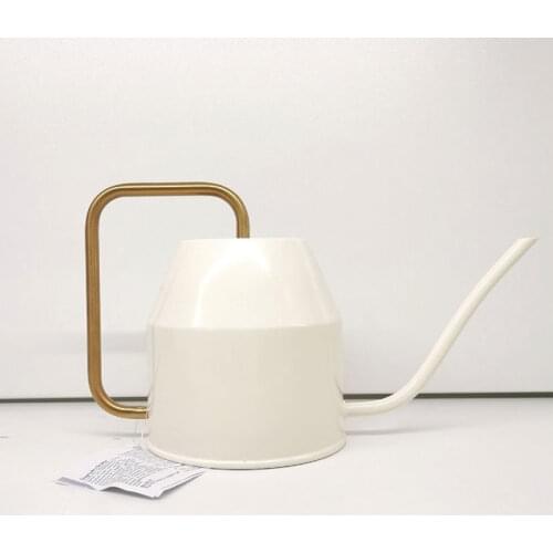 Watering Can Golden Garden Stainless Steel 1300Ml Small Water Bottle Easy To Use Handle Perfect For Watering Plants Flower