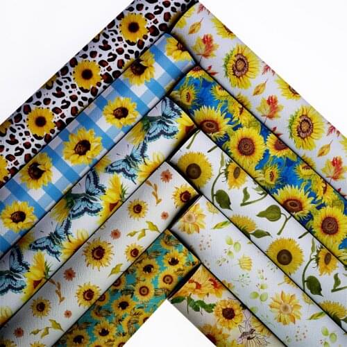 Feather Leather Sheets Synthetic Leather Printed Vinyl DIY Handbags Supplies Bows Making Material 22*30cm/A4 1mm L11296