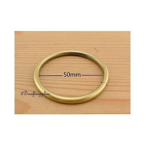 Metal O rings O-ring purse ring connector anti bronze 50 mm 2 inch 10pcs U1