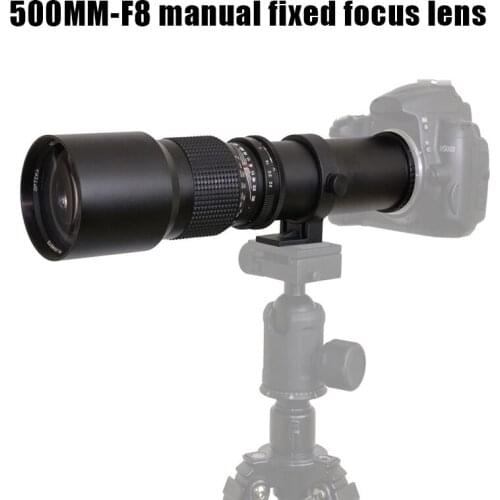 500mm-F8 Manual Fixed Focus Lens Multi-Coated All-Glass Elements Camera Lens PUO88