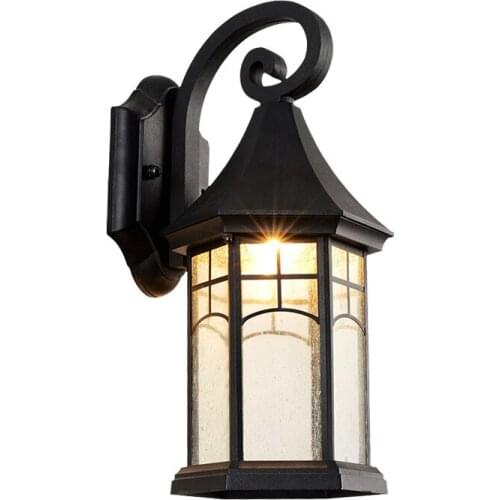 Outdoor popular retro wall lamp villa corridor residential porch decorative bra waterproof village exterior courtyard lighting