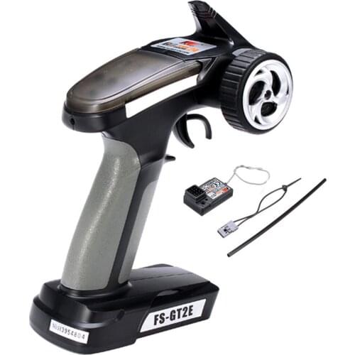 FLYSKY FS-GT2E AFHDS 2A 2.4G 2CH Remote Transmitter with FS-A3 Receiver for RC Car Boat Truck Crawler 4WD DIY Parts