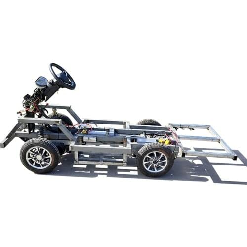 Custom Electric four-wheel vehicle frame chassis front and Rear dual-drive controller disc brake shock absorber spring accessori