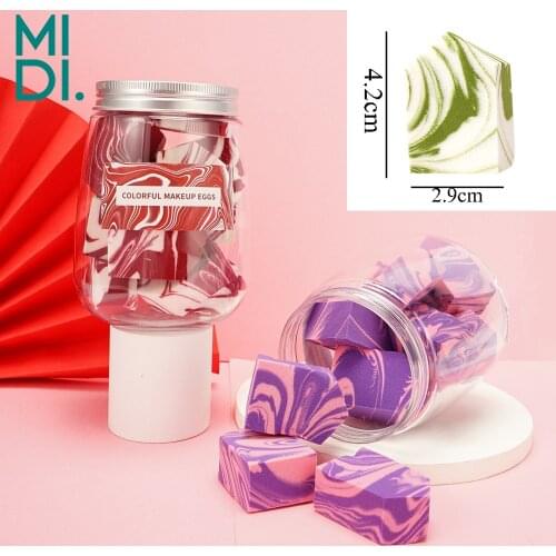 12pcs/box Makeup Sponge Professional Dry&Wet Use Foundation Powder Blender Cosmetic Puff Soft Smooth Women Beauty Makeup Tool