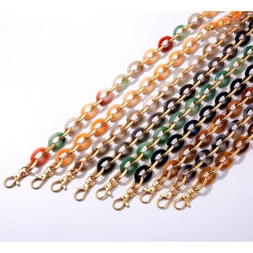 Acrylic Resin Bag Strap Handles For Handbags Shoulder Messenger Bag Strap DIY Accessory Detachable Replacement Acrylic Chain