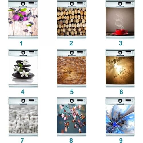 Self Adhesive Dishwasher Stickers Wall Sticker Art Design Door Cover Home Decor diy kitchen decoration accessories