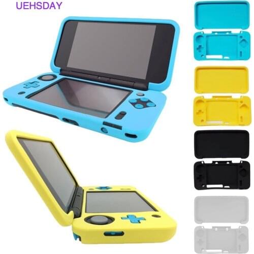 UEHSDAY For Nintendo New 2DS XL Silicone Case, Protective Cover Skins for NEW Nintendo 2DS LL-Blue