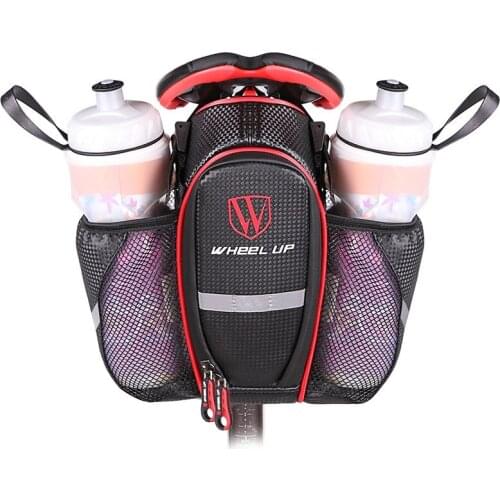 Bicycle Bag Mountain Bike Rear Seat Bags Water Bottle Hanging Bag Phone Holder Riding Bag Folding Waterproof Bicycle Accessories