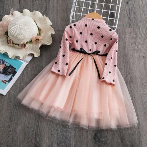 Girls Winter Dress Wools Sweater Clothes Kids Dots Dress Spring White Christmas Dress Girl New Year Costume