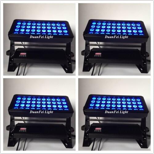 12pcs 40x18w rgbwa uv led wall washer lightings waterproof led wash light outdoor city color led ip65