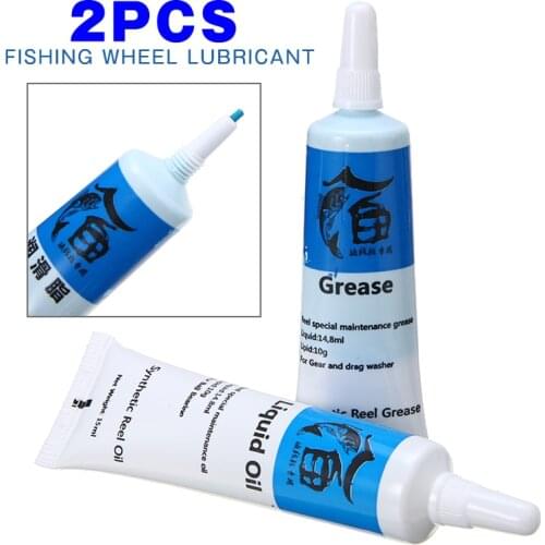 2pcs Fishing Wheel Bearing Lubricant Reel Oil Fishing Wheel Bearing Coil Lubricant Universal Lubricating Oil Grease