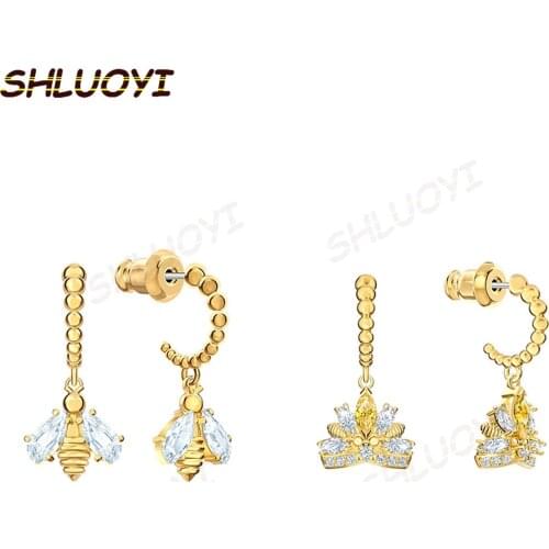 2020 fashion jewelry swa1: 1 exquisite bee lady Earrings birthday party gift