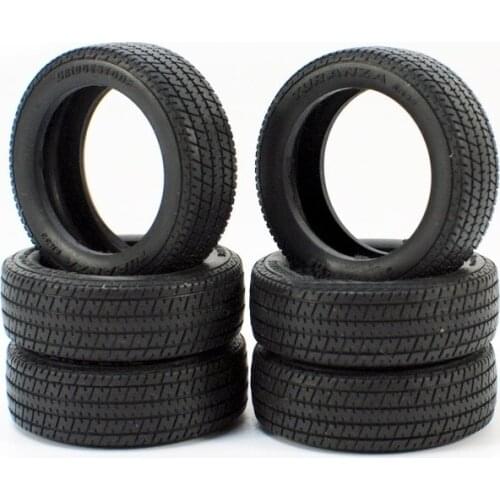 4Pcs 1:18 Car Model Tires Dia. 36/37/42/43/45/46mm Width 12/13/14/15mm Rubber Tyres Spare Parts for 1/18 Scale Kyosho Car
